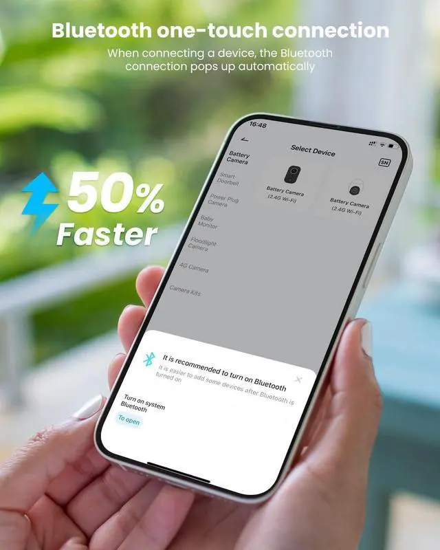 Alt view image 5 of 7 - ieGeek Solar Security Cameras Wireless Outdoor, 2K 2.4G WiFi Camera with Solar Panel and Battery Powered, Color Night Vision with Spotlight, 360° PTZ, 2-Way Audio, PIR Motion Sensor, no Subscription