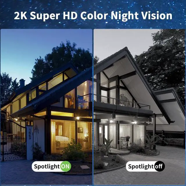 Alt view image 6 of 7 - Xega 4G LTE Cellular Security Camera Outdoor Solar Camera Wireless Built-in SIM Card, 2K HD Color Night Vision PTZ 360° View, Smart PIR Motion Detection, 2-Way Talk, No WiFi, IP66