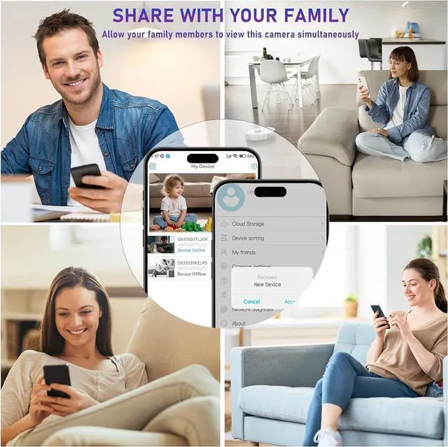 Alt view image 6 of 6 - 1080P Camera DIY Module, 5G/2.4G WiFi Nanny Cam with Motion Detection 140° Wide Angle, Portable Mini Camera Module for Home Security (5G/2.4G WiFi with 64G Card - Built-in 800 mah Battery)