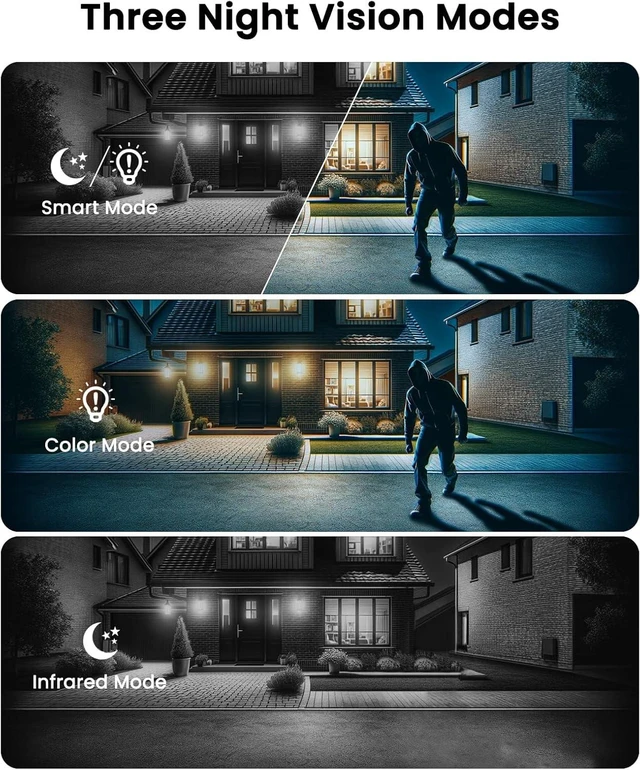 Alt view image 4 of 7 - 2K Solar Wireless Outdoor Security Camera 360° PTZ for Home Security