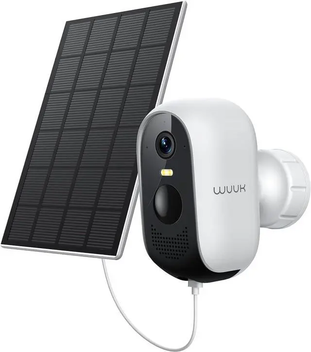 Main image of WUUK Add-on Solar Camera, Requires Base Station, Home Security Cameras Wireless Outdoor, 2K HD, No Monthly Fee, Compatible with Alexa & Google