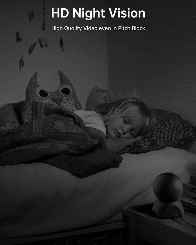 Alt view image 7 of 7 - FOSCAM 3K 5MP WiFi Pet Cameras for Home Security, 2.4GHz Indoor Camera Baby Monitor with 360° Pan Tilt, 2-Way Audio, 20X Digital Zoom, Night Vision, AI Human Detection, Cloud & SD Card Storage