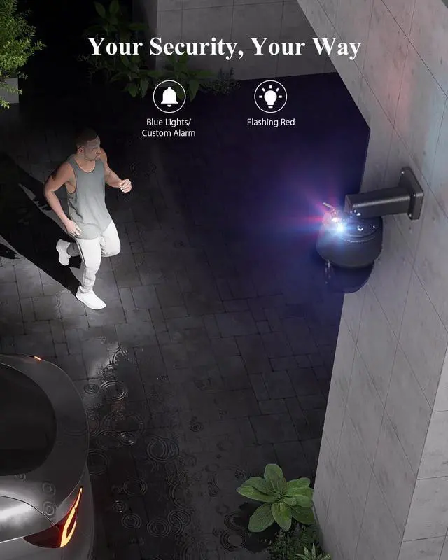 Alt view image 5 of 7 - Ctronics [10X Hybrid Zoom] Dual-Lens 4K 8MP Security Camera Outdoor, Auto Tracking & Zoom, 2.4/5GHz WiFi, AI Human/Vehicle/Animal Detection, 256GB TF/Cloud/FTP/NAS Storage, Color Night Vision