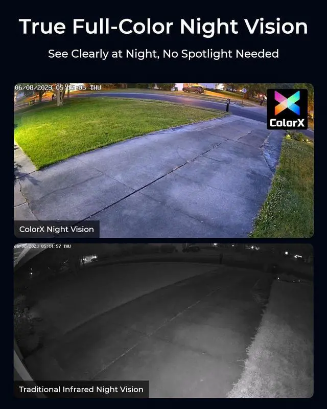 Alt view image 3 of 7 - REOLINK E1 Outdoor CX 4MP Security Camera, 355° Pan & 50° Tilt with Auto Tracking, F1.0 Color Night Vision, Dual-Band WiFi, Person/Vehicle/Animal AI Detection, Suitable for Low Light Condition
