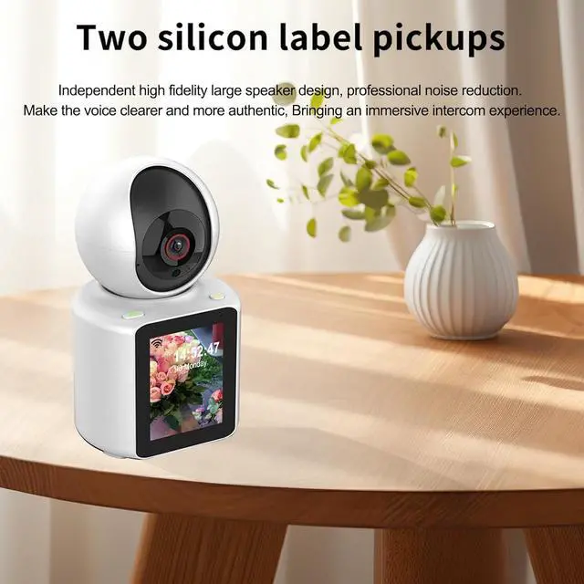 Alt view image 5 of 7 - Two Way Pet Camera with 2.8 inch HD Screen, 1080P Video Calling Camera for Indoor Home Security, Indoor Home Nanny/Dog/Baby Security Device with Phone App