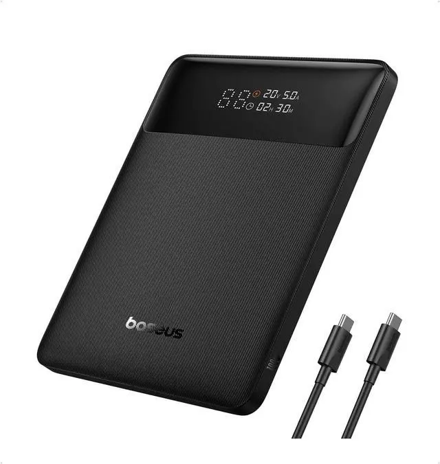 Main image of Baseus Laptop Power Bank, 100W Blade USB C Portable Charger, Super Fast Charging 20000mAh Slim Battery Pack for Laptop, MacBook Air, Dell, IPad, HP, iPhone, Samsung Galaxy, Switch, Steam Deck