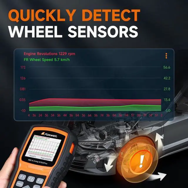 Alt view image 4 of 7 - FOXWELL NT630 Plus OBD2 Scanner with ABS and SRS, Brake Code Reader with Auto Bleed, ABS Module Bidirectional Control, Oil EPB SAS Reset, Check Engine Light, Live Data, No Subscription Required