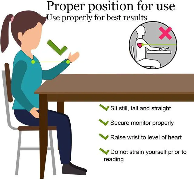 Alt view image 5 of 7 - PARAMED Automatic Wrist Blood Pressure Monitor: Blood-Pressure Kit of Bp Cuff + 2AAA and Carrying case - Irregular Heartbeat Detector & 90 Readings Memory Function & Large Display
