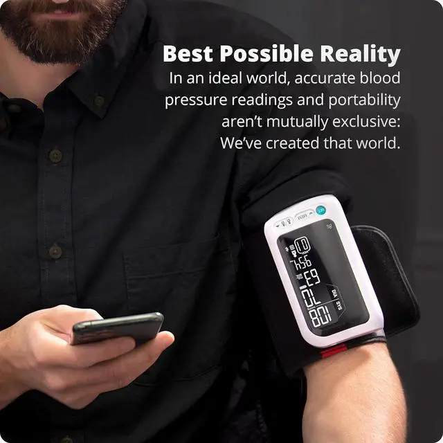 Alt view image 6 of 6 - Greater Goods Bluetooth Blood Pressure Monitor with Automatic Upper Arm Cuff, App-Enabled for iOS and Android