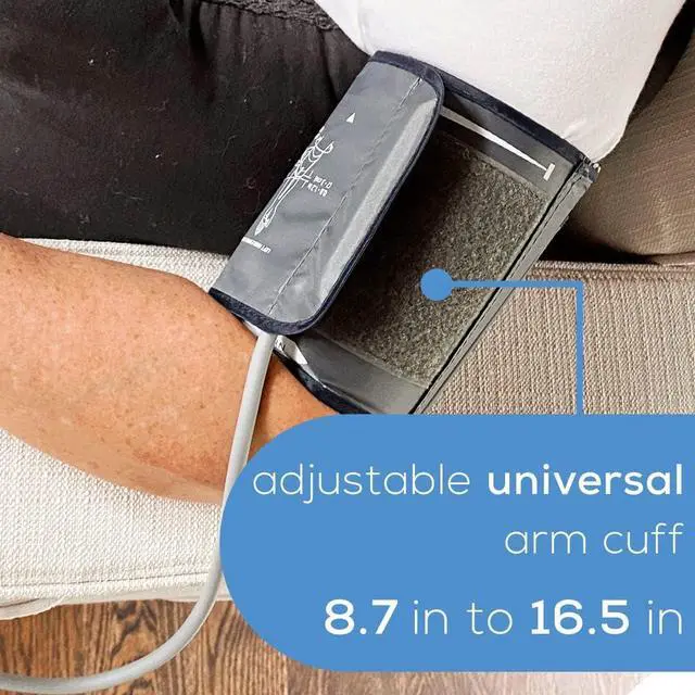 Alt view image 7 of 7 - Beurer BM31 Upper Arm Blood Pressure Monitor for Home Use, Large Cuff | Automatic & Digital, 2-Users, XL Display, Irreg. Heartbeat Detector, Universal Cuff Circ. 8.7-16.5