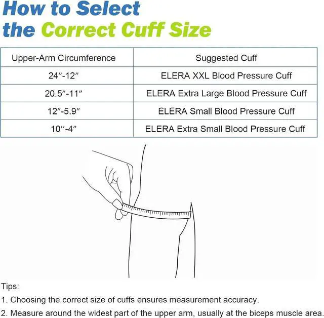 Alt view image 5 of 7 - XXL Blood Pressure Cuff 9-24 (22-60CM) Compatible with All Automatic Blood Pressure Monitors, Extra Large BP Replacement Cuff for Big Arms - Includes 6 Connectors