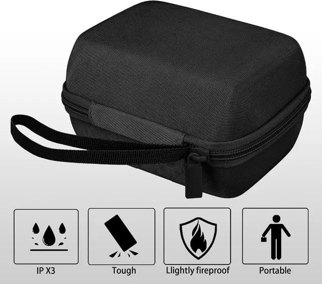 Alt view image 7 of 7 - co2CREA Hard Case Replacement for OMRON Evolv Bluetooth Wireless Upper Arm Blood Pressure Monitor BP7000 HEM-7600T-BK (Black Case)