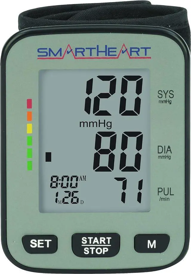 Main image of Smartheart Adult Cuff Arm Home Automatic Digital Blood Pressure Monitor Without Tube Black 1 Each