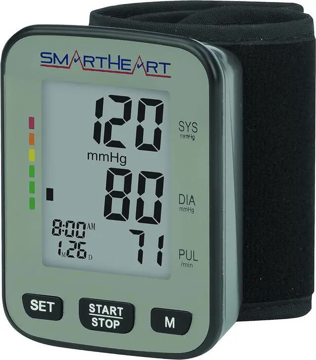 Alt view image 4 of 6 - Smartheart Adult Cuff Arm Home Automatic Digital Blood Pressure Monitor Without Tube Black 1 Each