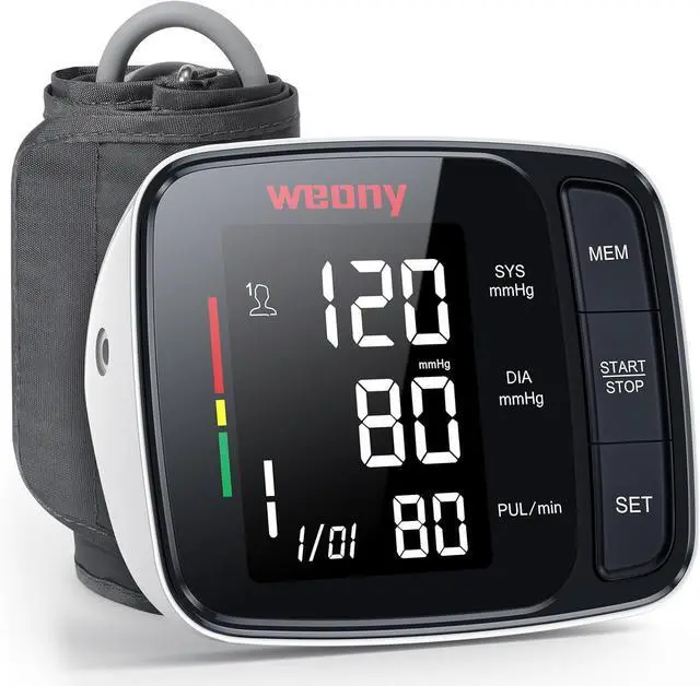 Main image of Blood Pressure Monitor,Upper Arm Blood Pressure Monitors for Home Use,Digital Automatic Blood Pressure Machine,Adjustable 8.7"-17" Blood Pressure Cuff Backlight LCD with 2 * 90 Reading Memory