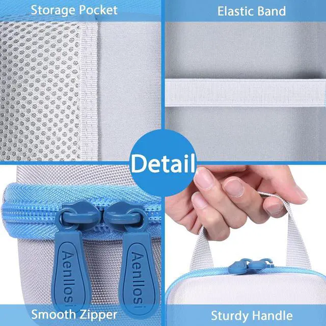 Alt view image 2 of 7 - Aenllosi Hard Storage Case Replacement for iHealth Track Smart Upper Arm Blood Pressure Monitor,Holder for Batteries & Fingertip Oximeter(Case Only)