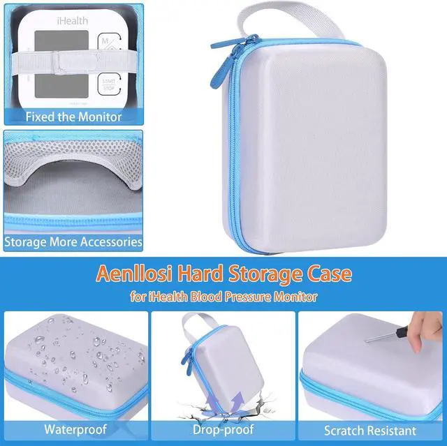 Alt view image 4 of 7 - Aenllosi Hard Storage Case Replacement for iHealth Track Smart Upper Arm Blood Pressure Monitor,Holder for Batteries & Fingertip Oximeter(Case Only)