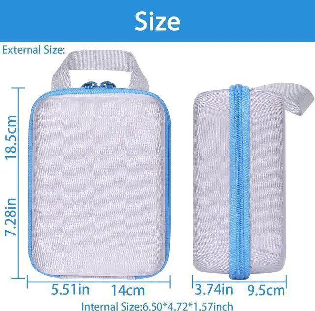 Alt view image 5 of 7 - Aenllosi Hard Storage Case Replacement for iHealth Track Smart Upper Arm Blood Pressure Monitor,Holder for Batteries & Fingertip Oximeter(Case Only)