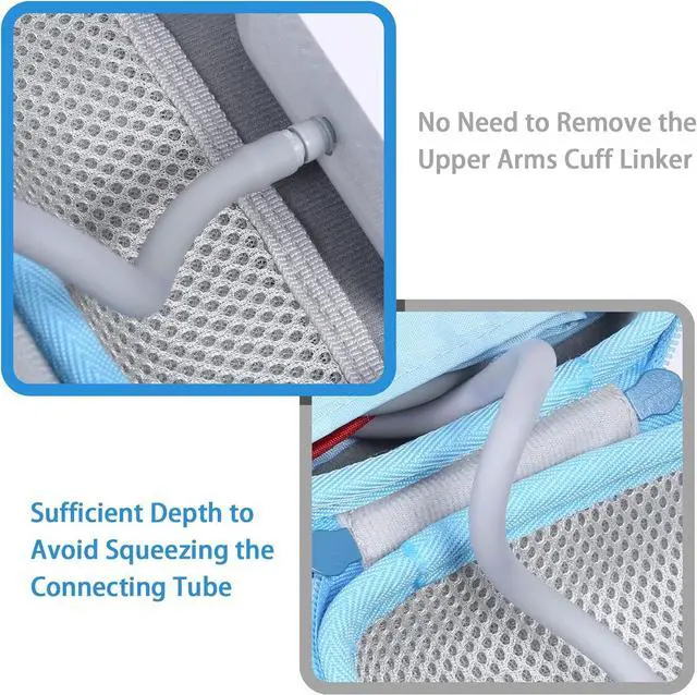 Alt view image 6 of 7 - Aenllosi Hard Storage Case Replacement for iHealth Track Smart Upper Arm Blood Pressure Monitor,Holder for Batteries & Fingertip Oximeter(Case Only)