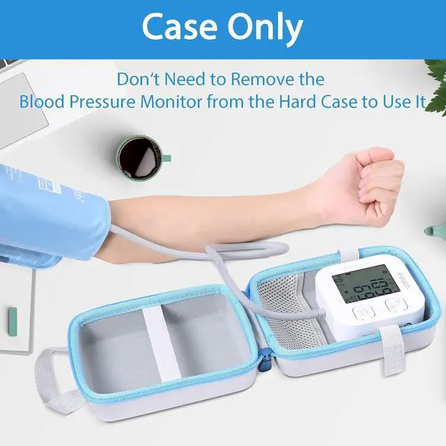 Alt view image 7 of 7 - Aenllosi Hard Storage Case Replacement for iHealth Track Smart Upper Arm Blood Pressure Monitor,Holder for Batteries & Fingertip Oximeter(Case Only)