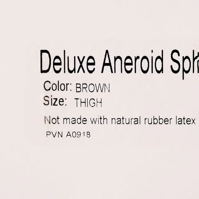 Alt view image 3 of 6 - McKesson LUMEON Deluxe Aneroid Sphygmomanometer, Blood Pressure with Cuff, Thigh, Brown, Adult Large, 1 Count