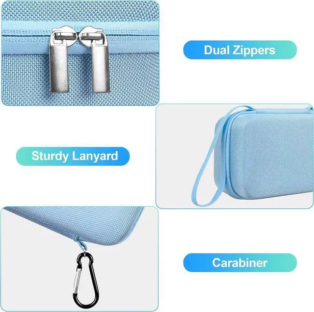 Alt view image 3 of 4 - BOVKE Carrying Case for OMRON Evolv Bluetooth Wireless Upper Arm Blood Pressure Monitor, BP7000 One-Piece Design Portable OMRON BP Monitor Storage Bag, Blue