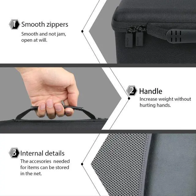 Alt view image 5 of 7 - co2CREA Hard Case for OMRON Bronze Blood Pressure Monitor BP5100 / 5 Series Upper Arm Blood Pressure Monitor BP742N, Portable Travel Case Replacement