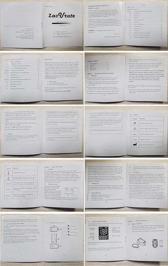 Alt view image 7 of 7 - Zacurate Pro Series 500DL Fingertip Pulse Oximeter Blood Oxygen Saturation Monitor with Silicone Cover, Batteries and Lanyard (Royal Black)