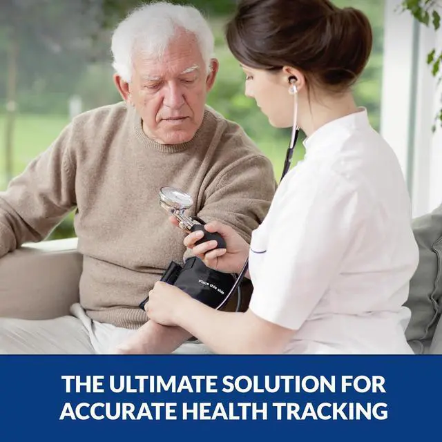 Alt view image 6 of 6 - Dixie EMS BP Cuff, Aneroid Professional Sphygmomanometer, Precise Monitoring Blood Pressure Cuff Manual for Adults - Black