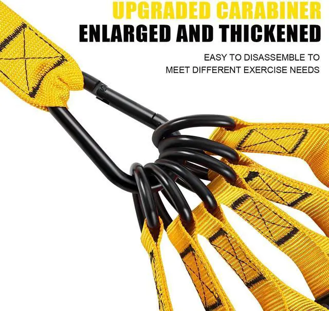 Alt view image 5 of 7 - Heavy Resistance Bands for Working Out, 350lbs/450lbs Exercise Bands with Handles, Workout Bands Set for Men, Fitness Weight Bands for Muscle Strength Training, Stretching, Slim, Home Gym Equipment