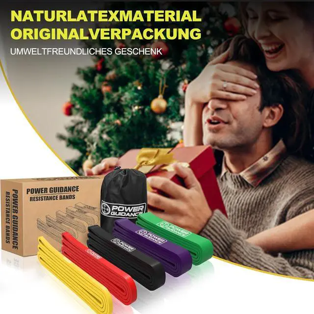 Alt view image 2 of 7 - POWER GUIDANCE Pull Up Assist Bands - Stretch Resistance Band - Mobility Band - Powerlifting Bands - by Perfect for Body Stretching, Powerlifting, Resistance Training