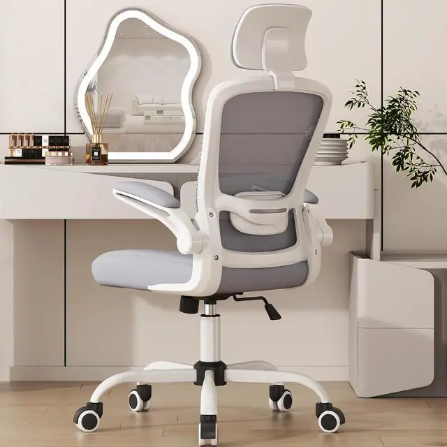 Main image of Mimoglad Office Chair, High Back Ergonomic Desk Chair with Adjustable Lumbar Support and Headrest, Swivel Task Chair with flip-up Armrests for Guitar Playing