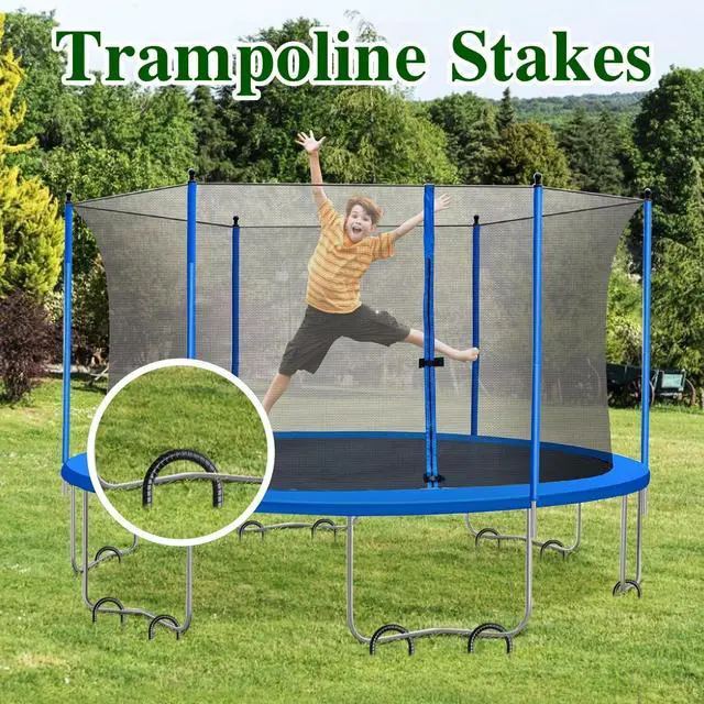 Alt view image 6 of 7 - Rebar Stakes 12 Inch J Hook Ground Stakes Heavy Duty 30 Pack Chain Link Fence Stakes Galvanized Anchors Metal Tent Stakes for Wire Fencing Concrete Forming Trampolines Camping Canopies Shed Swing