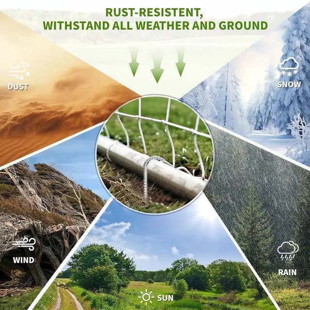 Alt view image 7 of 7 - 12 Inch Ground Stakes Heavy Duty J Hook 60-Pack Metal Spikes Galvanized Ground Hooks Anchors Rebar Ground Stakes for Fence Tent Gazbo Bounce House and Outdoor Decorations Inflatables