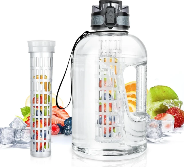 Main image of UTEBIT 74oz Fruit Infuser Water Bottle, BPA Free & Leak Proof, Clear