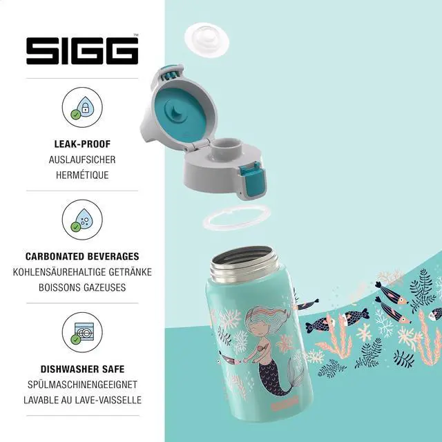 Alt view image 3 of 6 - SIGG - Stainless Steel Kids Bottle - Shield One - Suitable For Carbonated Beverages - 17 Oz