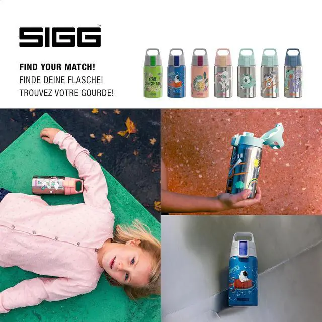Alt view image 5 of 6 - SIGG - Stainless Steel Kids Bottle - Shield One - Suitable For Carbonated Beverages - 17 Oz