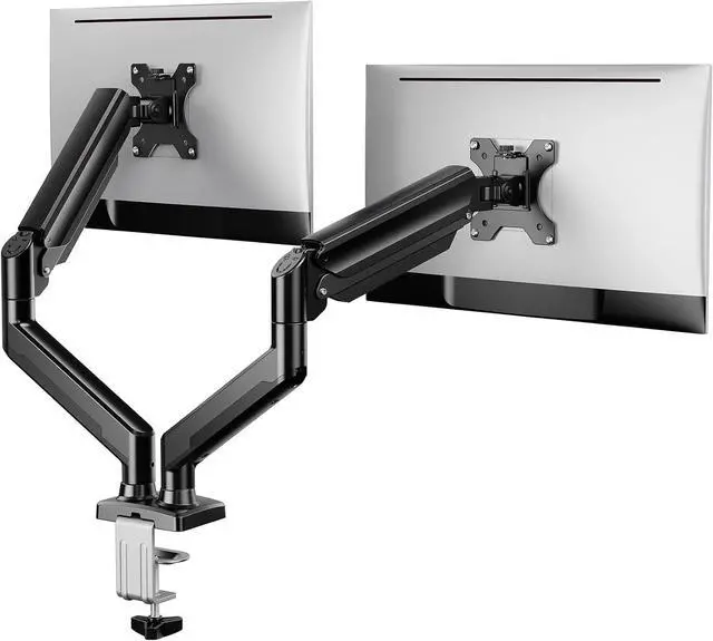 Main image of ErGear Dual Monitor Stand up to 33 inches Screen, Load-Bearing Max 22 lbs Each Arm, Adjustable Dual Monitor Mount, Sturdy Steel vesa Monitor Mount with Stable VESA 75x75 100x100mm