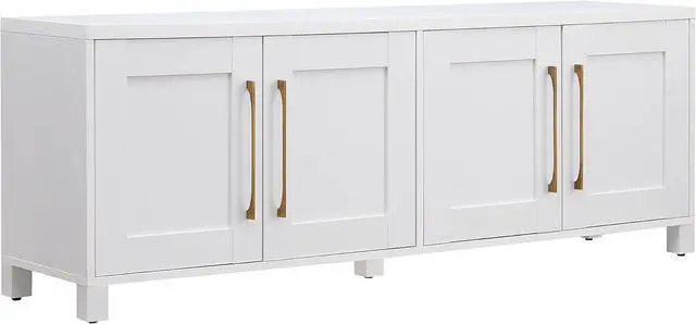 Main image of Henn&Hart 68" TV Stand for TVs up to 75", Cloud White