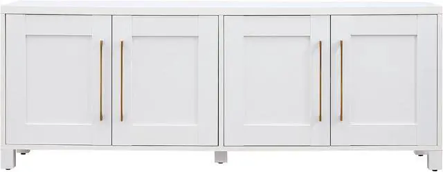 Alt view image 3 of 6 - Henn&Hart 68" TV Stand for TVs up to 75", Cloud White