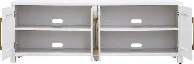 Alt view image 5 of 6 - Henn&Hart 68" TV Stand for TVs up to 75", Cloud White