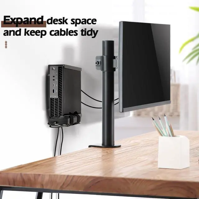 Alt view image 3 of 5 - Mini PC Mount Compatible with Dell OptiPlex Micro ,Mini PC VESA Mount, Under DeskMount and Wall Mount, Fits MFF 7050 7010 7020 7080 5070 7060 7090 3060 3050 3090 3060 9020 Pro Micro Plus,1 Pack