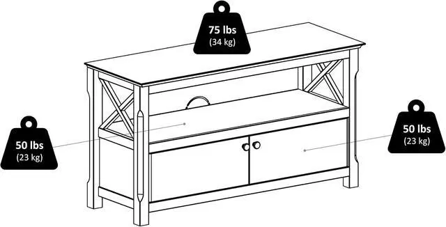 Alt view image 6 of 6 - Winsome Xola 40643 Cappuccino TV Stand (40643) | Multi-Use Entertainment Center & TV Console for Living Room, Bedroom, Den, Practical Furniture for New Homes, Apartments