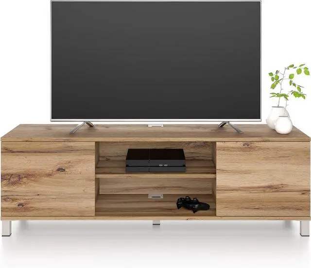 Main image of Mobili Fiver, Rachele TV Stand, Rustic Oak, Made in Italy