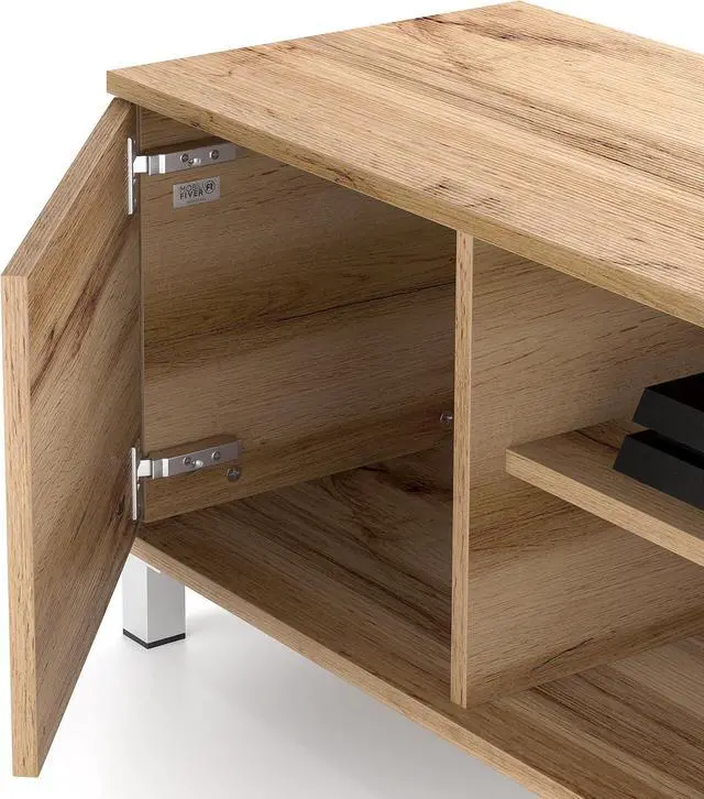 Alt view image 2 of 7 - Mobili Fiver, Rachele TV Stand, Rustic Oak, Made in Italy