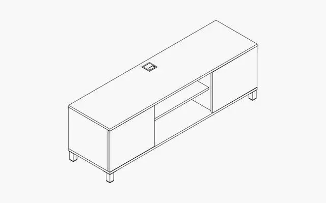 Alt view image 6 of 7 - Mobili Fiver, Rachele TV Stand, Rustic Oak, Made in Italy