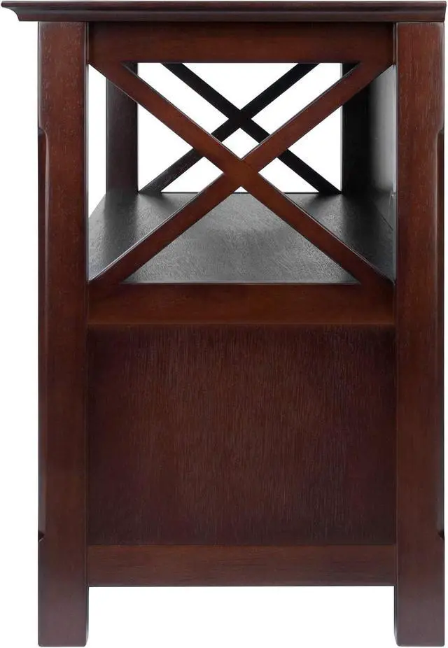 Alt view image 5 of 6 - Winsome Xola 40643 Cappuccino TV Stand (40643) | Multi-Use Entertainment Center & TV Console for Living Room, Bedroom, Den, Practical Furniture for New Homes, Apartments