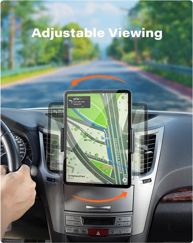 Alt view image 4 of 7 - APPS2Car Sturdy CD Slot Tablet Car Mount Holder for 4.7-11" iPad iPhone