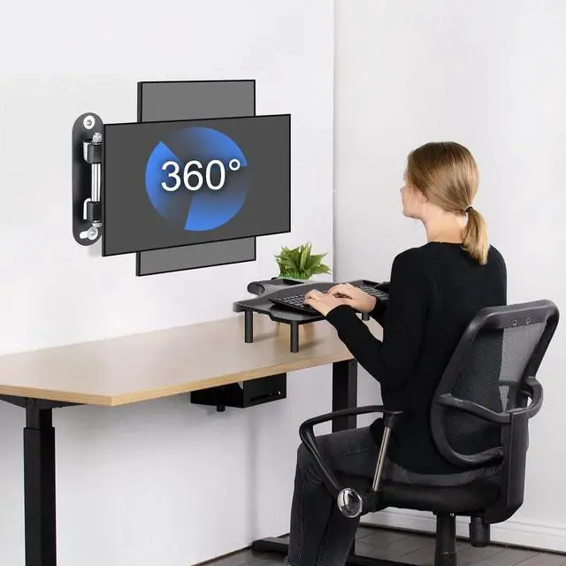 Alt view image 3 of 7 - Suptek TV Wall Bracket Mount Swivel and Tilt for Most 15"-32" LED, LCD, OLED Flat Screen TVs and Monitors with VESA 75x75-100x100mm up to 13kg Full Motion Monitor Wall Bracket MA2720