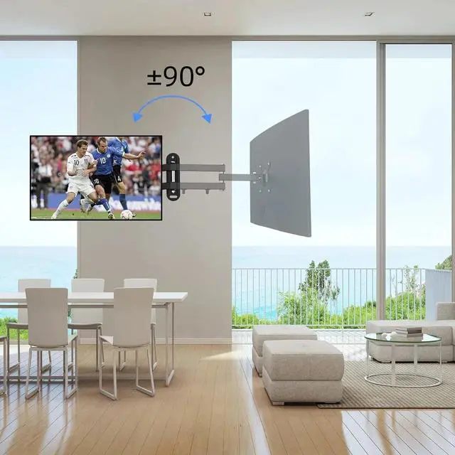 Alt view image 5 of 7 - Suptek TV Wall Bracket Mount Swivel and Tilt for Most 15"-32" LED, LCD, OLED Flat Screen TVs and Monitors with VESA 75x75-100x100mm up to 13kg Full Motion Monitor Wall Bracket MA2720
